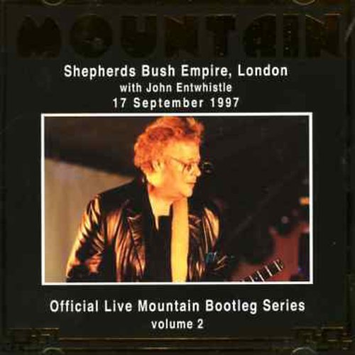CD cover for Mountain's 1997 live album, featuring John Entwistle.