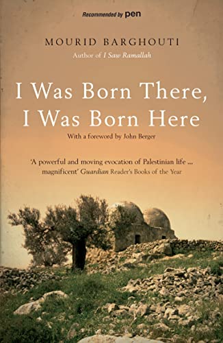Book cover: "I Was Born There, I Was Born Here" with a landscape.