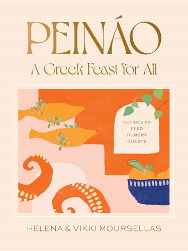 Book cover titled Peináo with illustrations of fish, octopus, and fruit on a peach background.