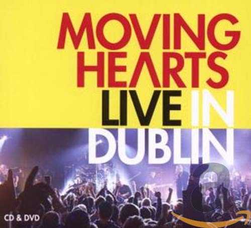 Moving Hearts - Live In Dublin" CD/DVD cover with a concert crowd.