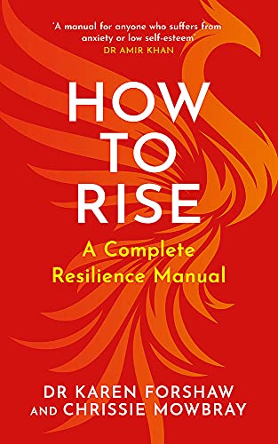 Red book cover with white text and a phoenix illustration.
