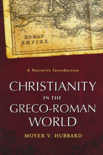 Book cover: “Christianity in the Greco-Roman World” with a map background.
