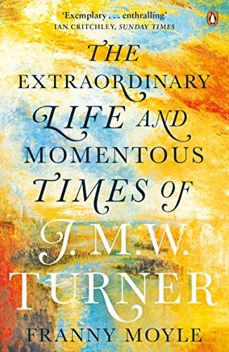 Book cover featuring painter J.M.W. Turner’s name in large, ornate lettering.