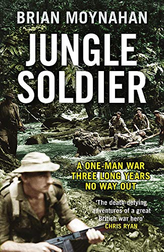 Book cover: soldiers in a jungle, titled "Jungle Soldier.