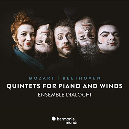 CD cover featuring portraits of composers Mozart and Beethoven, and text.