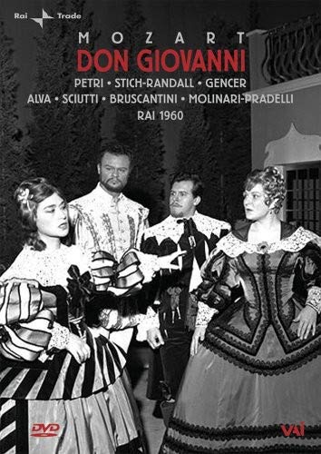 DVD cover for Mozart’s opera *Don Giovanni*, featuring costumed performers.