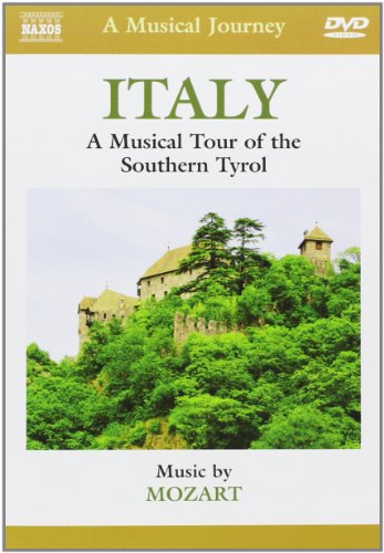DVD cover for "Mozart: Italy" featuring a castle on a hillside.