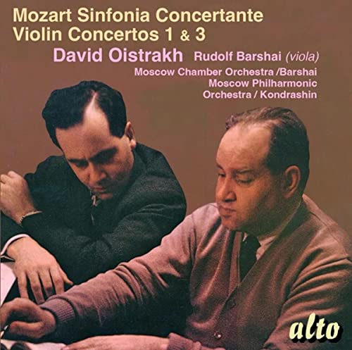 CD cover featuring portraits of David Oistrakh and Rudolf Barshai, classical music.