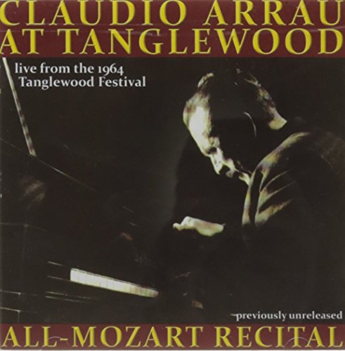 Claudio Arrau playing piano at Tanglewood, 1964, album cover.