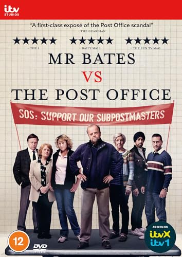DVD cover for Mr Bates vs. The Post Office featuring a group of people.
