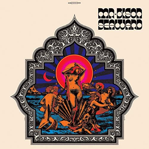 Mr. Bison “Seaward” CD cover: ornate design with figures and a sun.