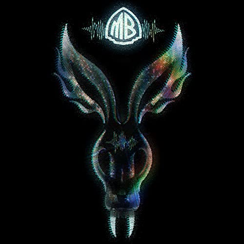 Mr. Bungle album cover: stylized deer skull with colorful, distorted imagery.