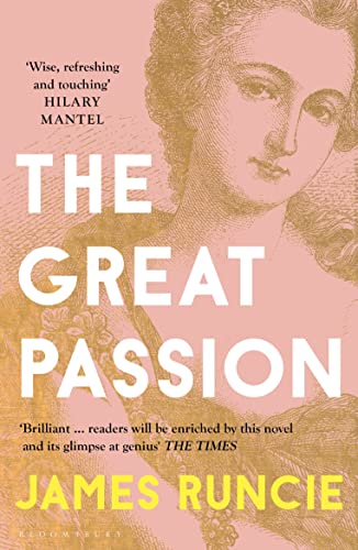 Book cover for The Great Passion by James Runcie featuring a vintage portrait illustration.