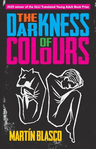 Book cover: black background with white line art of figures embracing.