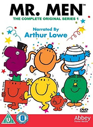 DVD cover of "Mr Men - The Complete Original Series 1" with colorful cartoon characters.