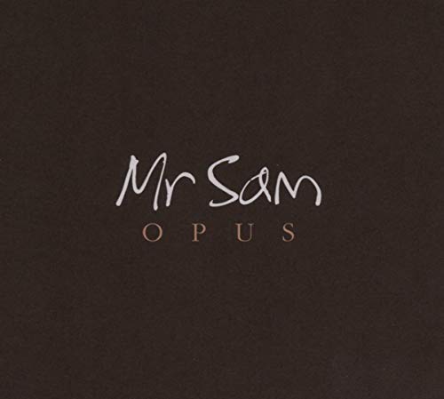 The Mr Sam Opus CD cover features white and light text on a brown background.