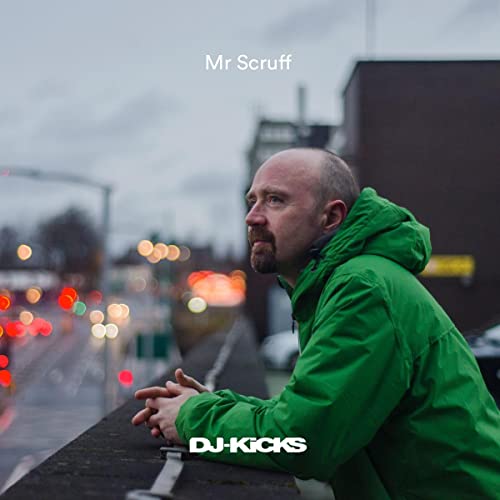 CD cover featuring Mr. Scruff in a green jacket, looking into the distance.