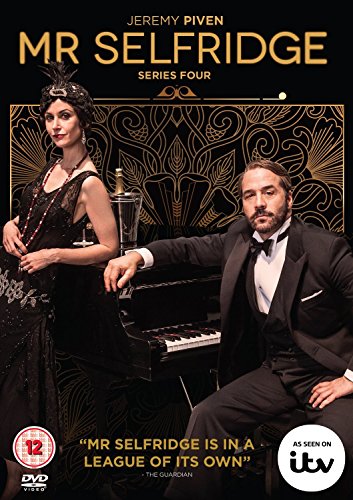 "Mr. Selfridge Series 4 DVD cover featuring a man and woman in formal attire."