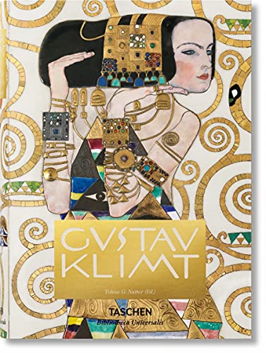 Book cover featuring Gustav Klimt's portrait of Adele Bloch-Bauer I with gold decorative patterns.