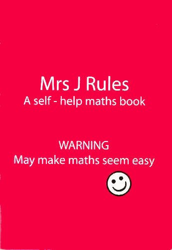 Red book cover with white text: "Mrs J Rules" and a smiling face.