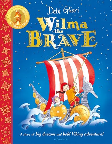 Book cover: Wilma the Brave, featuring a girl on a Viking ship.