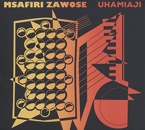 CD cover for “Msafiri Zawose - Uhamiaji” with abstract geometric design.
