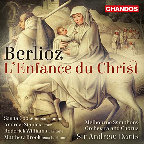 CD cover for Berlioz’s “L’Enfance du Christ” featuring religious artwork.