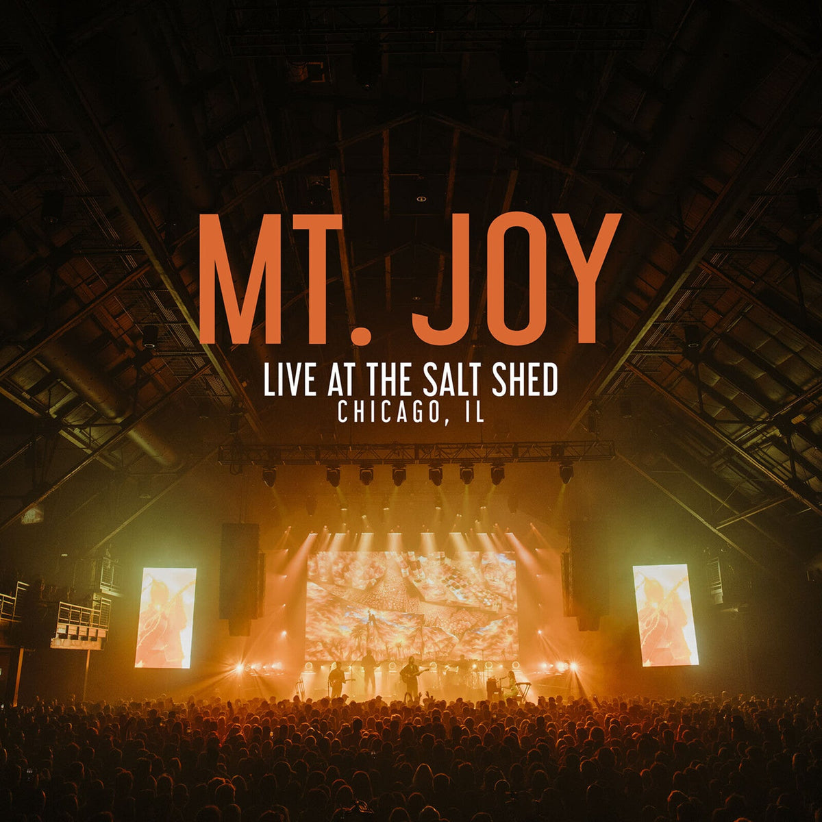 Mt. Joy performing live on stage before a large crowd at The Salt Shed.