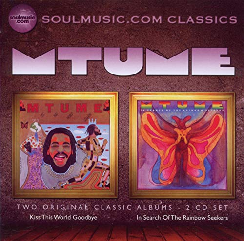CD cover featuring two framed album artworks by Mtume on a textured brown background.