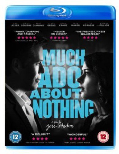 Blu-ray cover for "Much Ado About Nothing" featuring two actors facing each other.