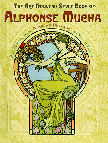 Book cover featuring Alphonse Mucha’s Art Nouveau illustration of a woman.