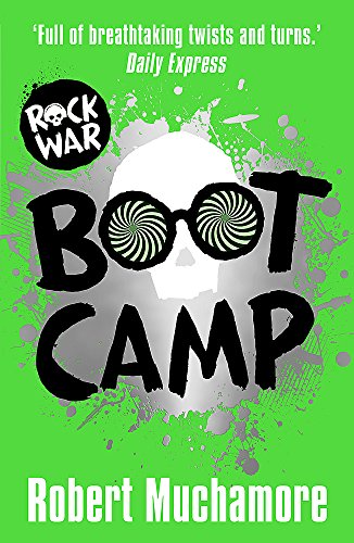 Book cover: "Boot Camp" by Robert Muchamore, with a boot and skull image.