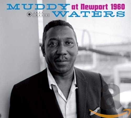 BlackLH Black and white portrait of Muddy Waters with album title text above.
