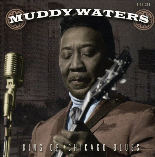 Muddy Waters CD cover featuring a man playing guitar with a microphone.