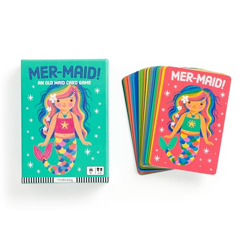 MER-MAID! Card Game box and deck with illustrated mermaid on covers.