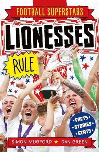 Book cover featuring celebrating female football players lifting a trophy.