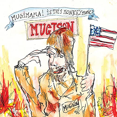 Hand-drawn CD cover featuring a man saluting with an American flag.