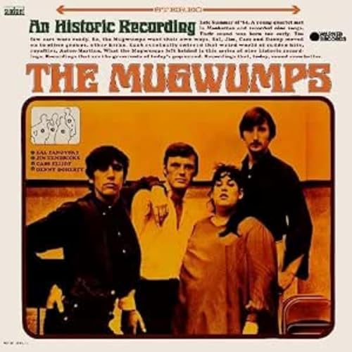 Album cover for The Mugwumps, featuring three people in 1960s attire.