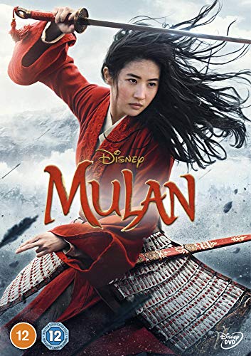 Mulan DVD cover featuring a warrior with a sword, long dark hair.