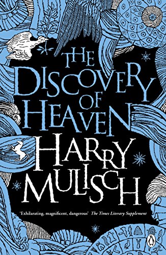 Book cover with blue ink-style illustrations of birds and patterns on a black background.
