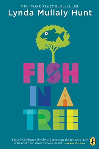 Book cover: teal background with colorful text and a fish-shaped tree.