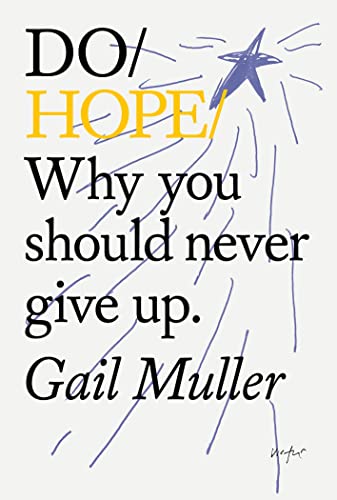 Book cover with bold text "DO HOPE" and a sketched starburst design.