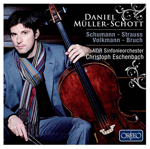 Cellist Daniel Müller-Schott on CD cover with orchestra details.