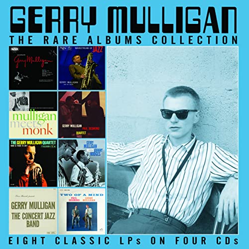 Gerry Mulligan album cover featuring musician portraits and album art.