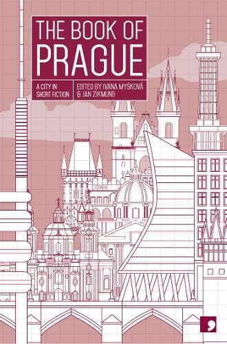 Book cover with line-drawing illustration of Prague architecture.