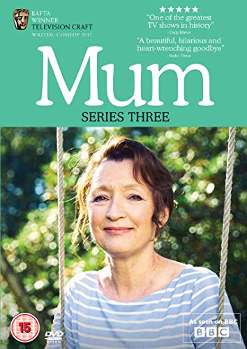 DVD cover for Mum Series Three featuring a smiling woman on a swing.