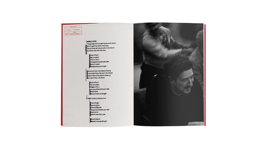 Open Mumford & Sons “RUSHMERE” CD booklet with tracklist and band photo.