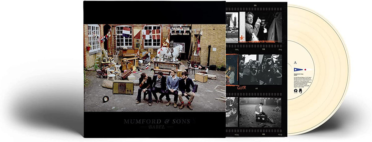 Mumford & Sons “Babel” 10th anniversary LP, coloured vinyl record and cover art.