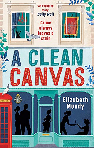Book cover with illustrated storefront, silhouettes, and large title text.