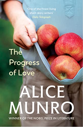 Book cover: “The Progress of Love” by Alice Munro, with apples.
